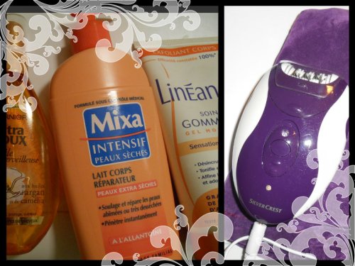 Un corps très douloureux a besoin qu'on prenne soin de lui... et c'est bon pour le moral, toutes ses odeurs et de se sentir "nettoyée et purifiée" (oui je suis fan de gommages, de laits, d'odeurs sur mes cheveux et les rendre plus doux)... après la mission "torture".. heu.."épilation" ! (j'aime pas les poualllssss hirkk ^_^)