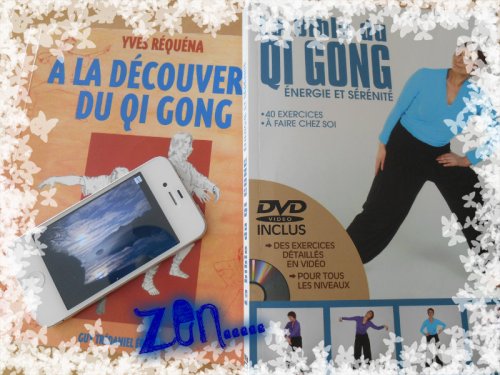 Exercices de relaxation (oui oui même le w-e, on ne relâche rien de ce qu'on apprend au centre anti douleurs et puis çà fait du bien... Quelques mouvements de Qi Qong aussi, histoire de bouger un peu ses fesses de façon zen, avec mon Iphone qui diffuse de la musique de relaxation